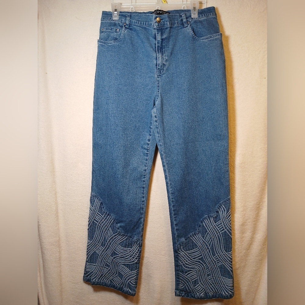 SHOWOFF WOMEN  DENIM BLUE JEANS SIZE 14